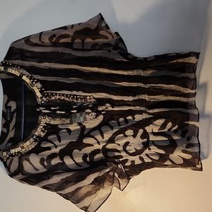 Marineblu blouse size large